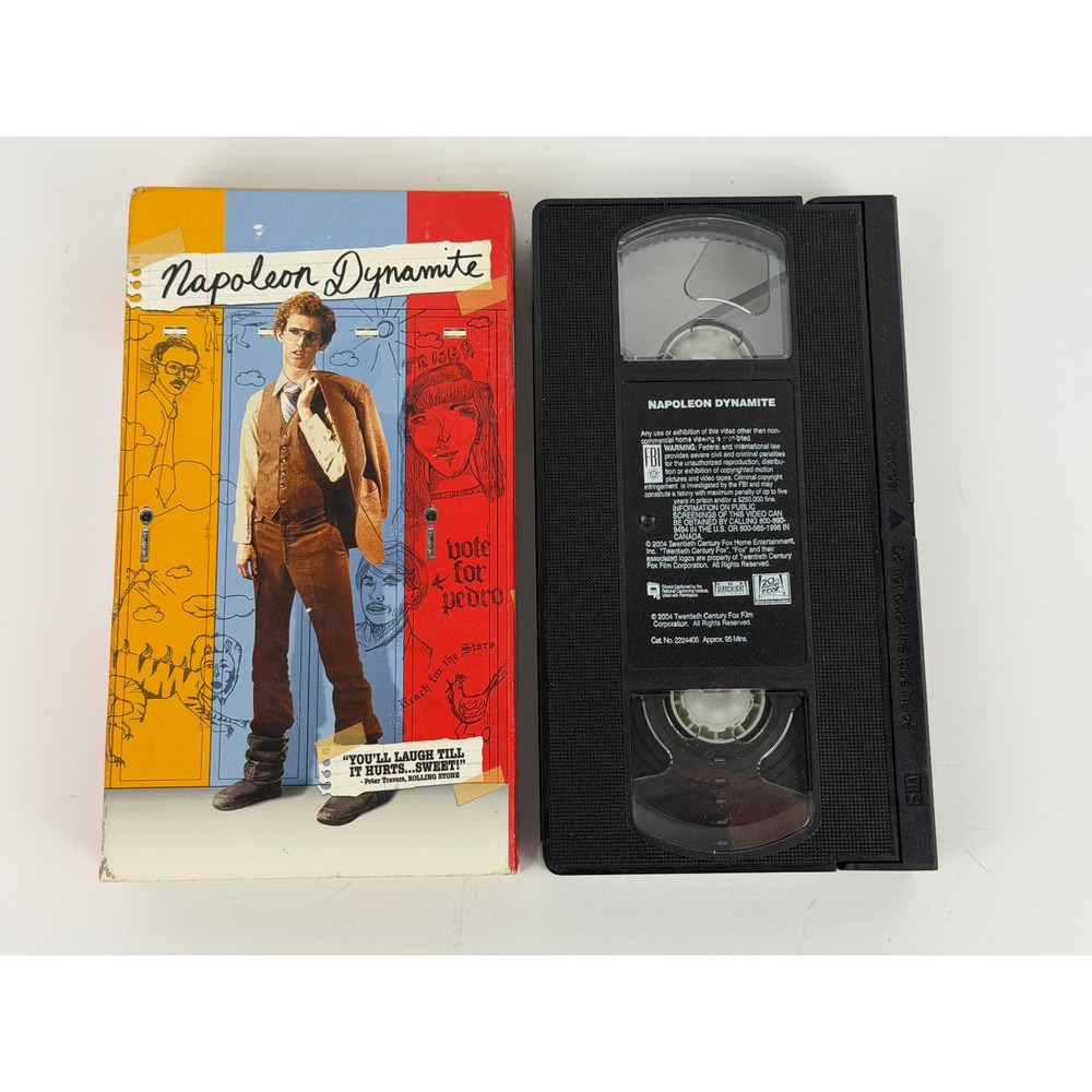Napoleon Dynamite VHS (2004) Late Era Cassette Tested Y2K Rare B3